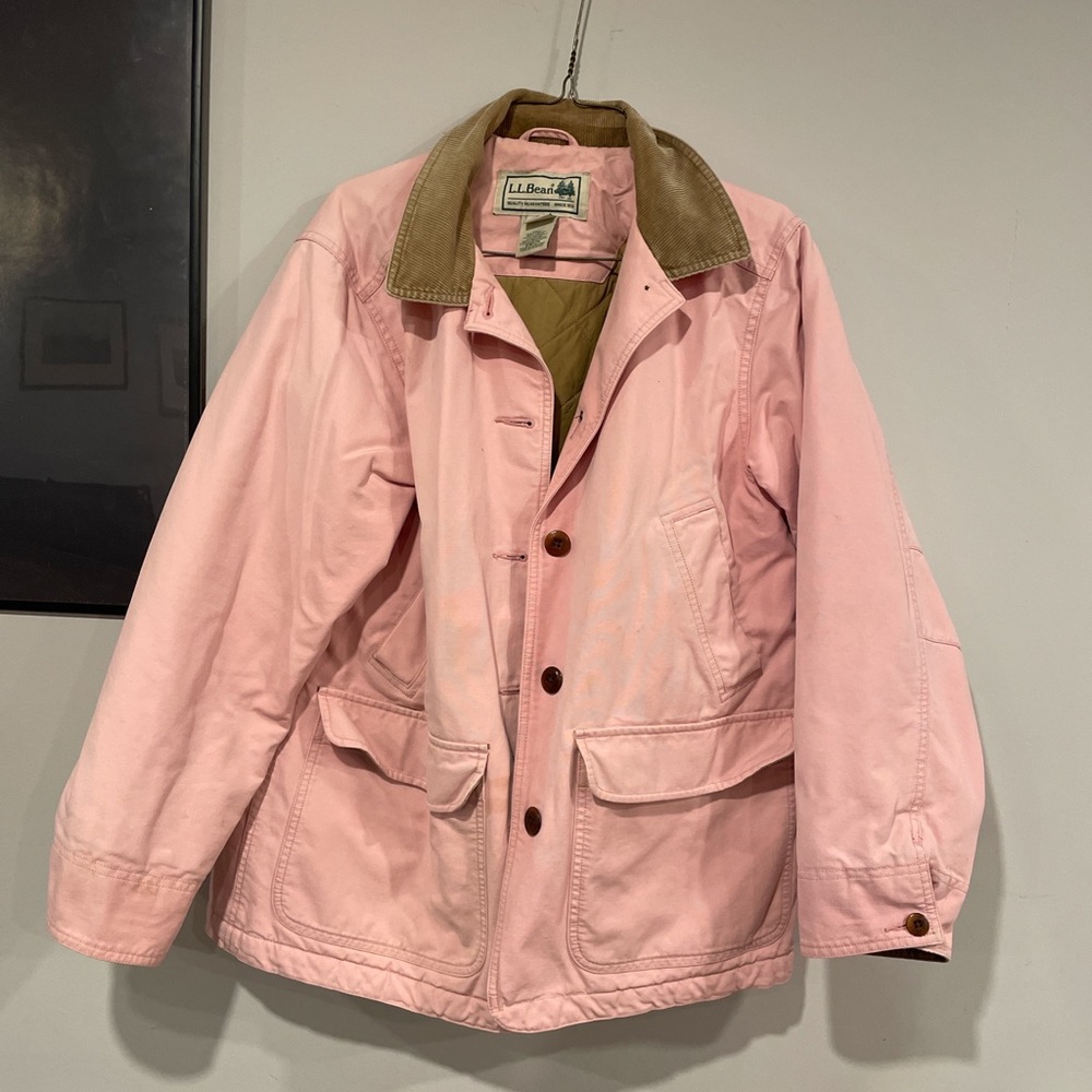 L.L. Bean Women's Corduroy Jacket - Pink and Tan - Picture 2 of 2